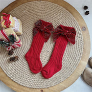 Baby Girls  Big Bow Christmas Socks