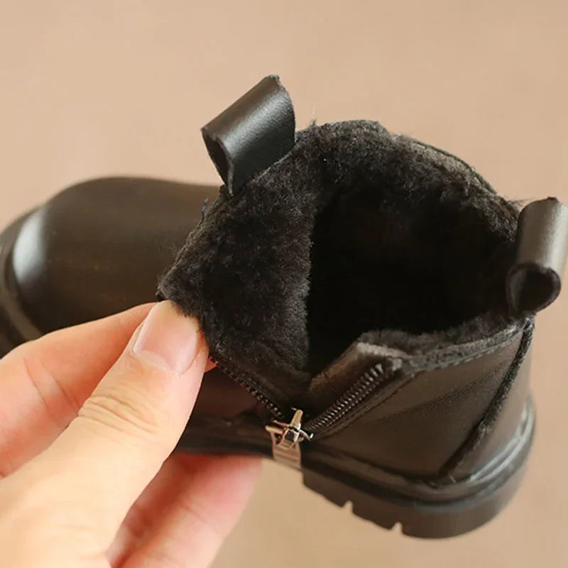 Kids' Platform Fur Boots