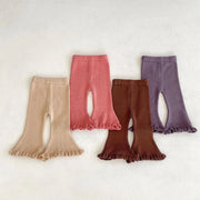 Toddler Girls' Knitted Flare Pants