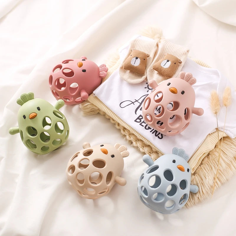 Chickie Chew Hollow Teether Rattle