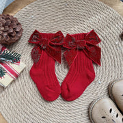 Baby Girls  Big Bow Christmas Socks