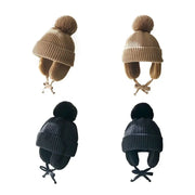 Winter Baby Pompom Beanie Hat