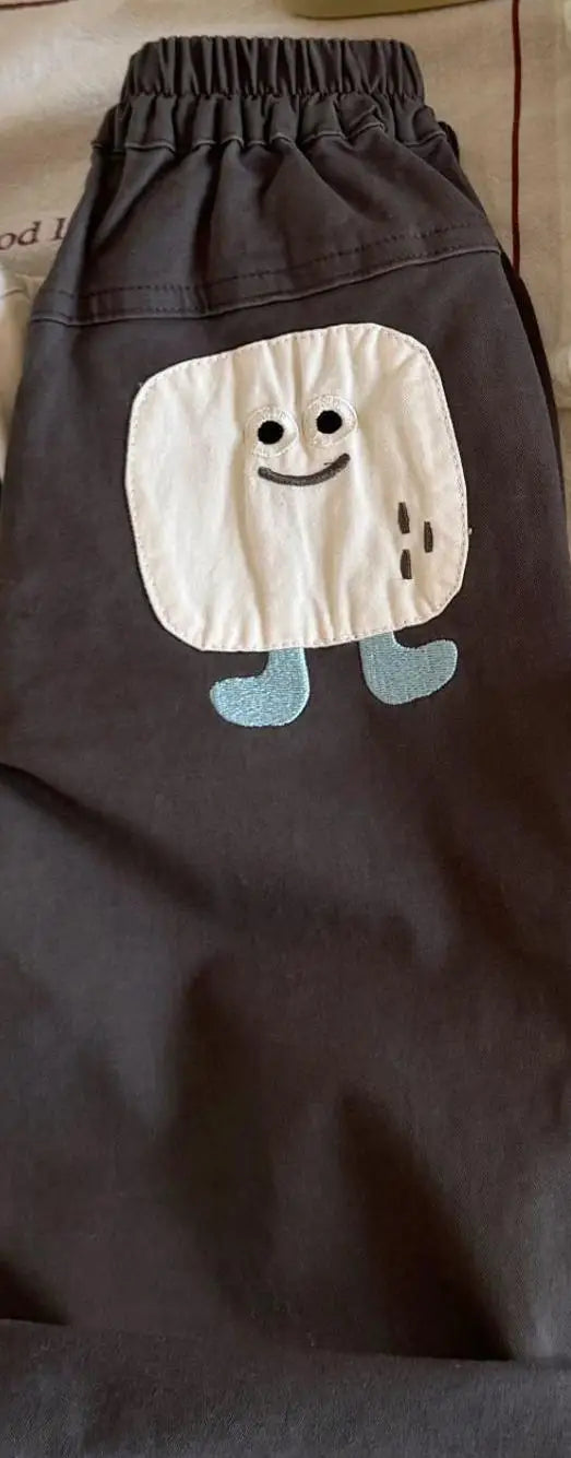 Kids' Cartoon Patch Harem Pants