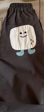 Kids' Cartoon Patch Harem Pants