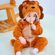 Baby Winter Hooded Romper Pajamas