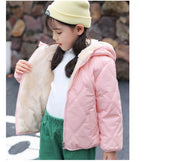 Lamb Wool & Velvet Thick Coat for Kids