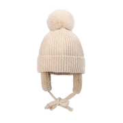 Winter Baby Pompom Beanie Hat