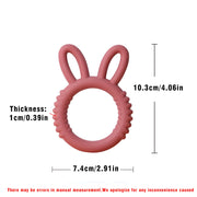 Happy Bunny Silicone Teether