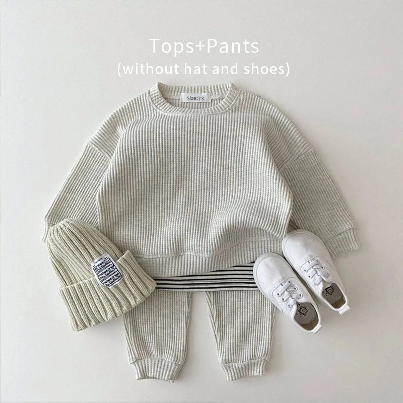 Baby Clothing Sets for Spring & Autumn Loose Tracksuit Pullovers