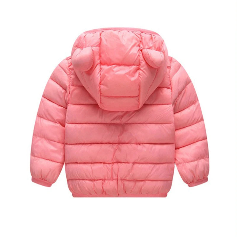 Cute Kids' Hooded Down Jacket