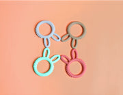 Happy Bunny Silicone Teether