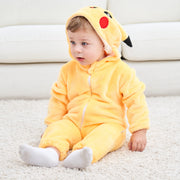 Baby Winter Hooded Romper Pajamas