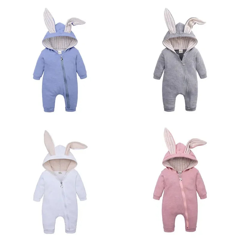 Hooded Long-Sleeve Jumpsuit