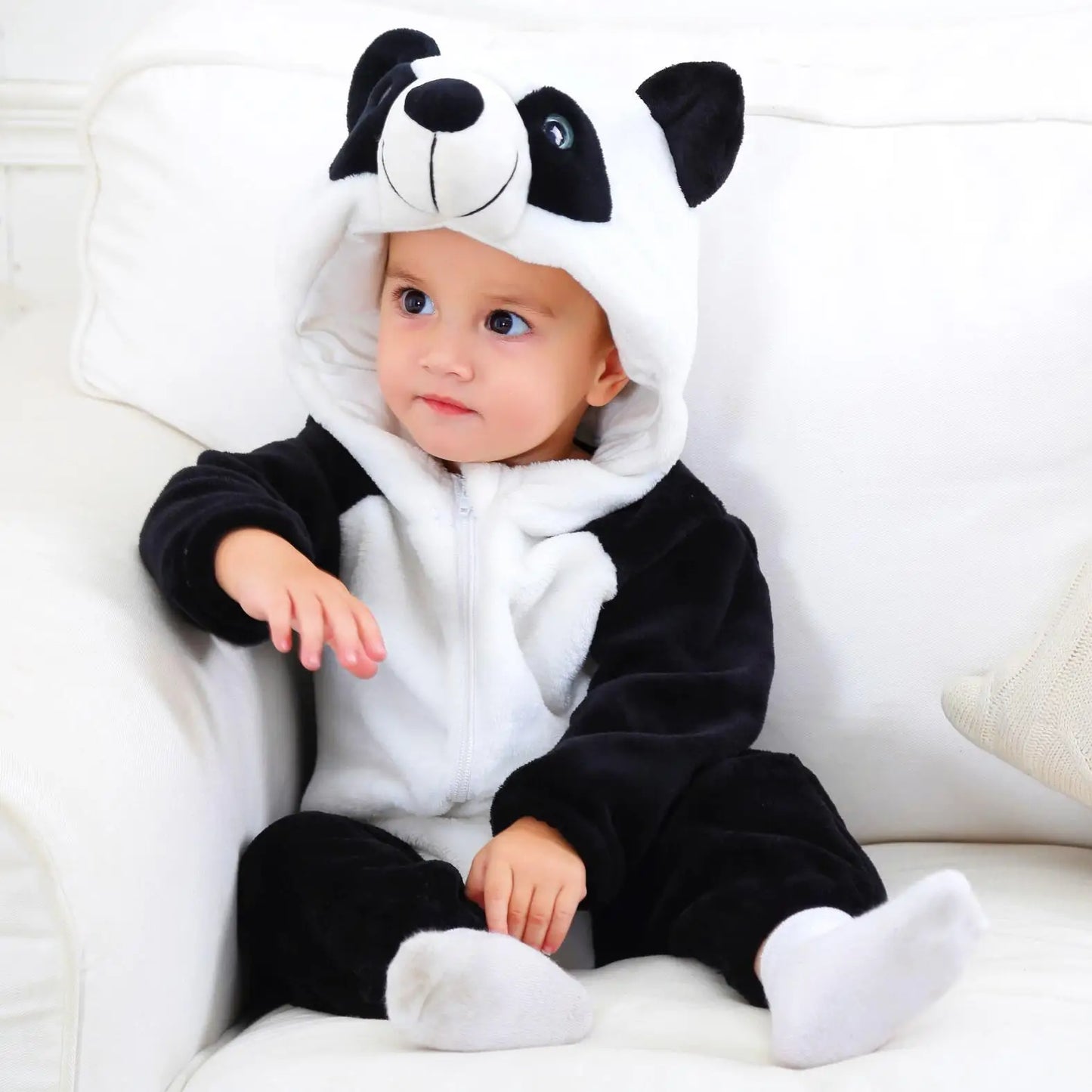 Baby Winter Hooded Romper Pajamas