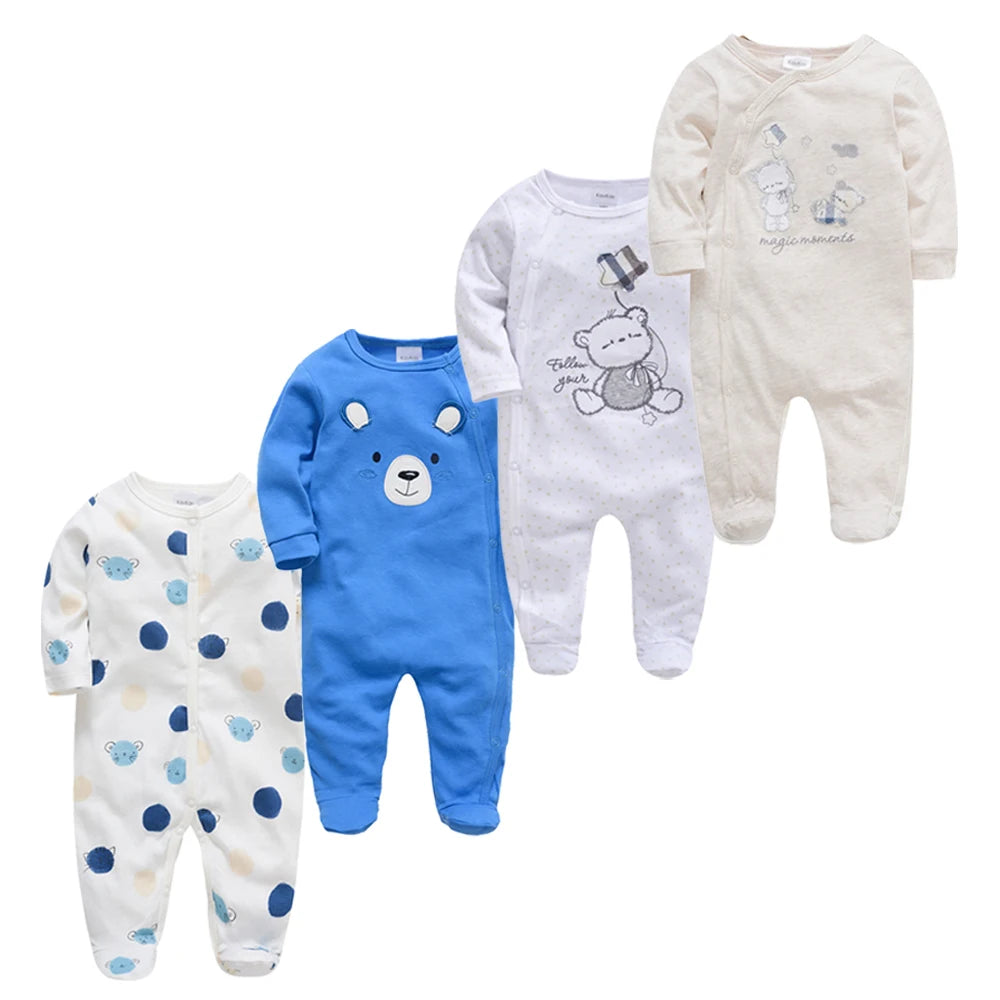 Baby Boy Rompers Newborn Cotton Long Sleeve O-neck 0-12M Onesie Clothing