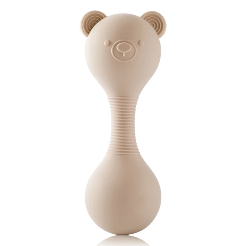 Bear Beat Silicone Teether Rattle