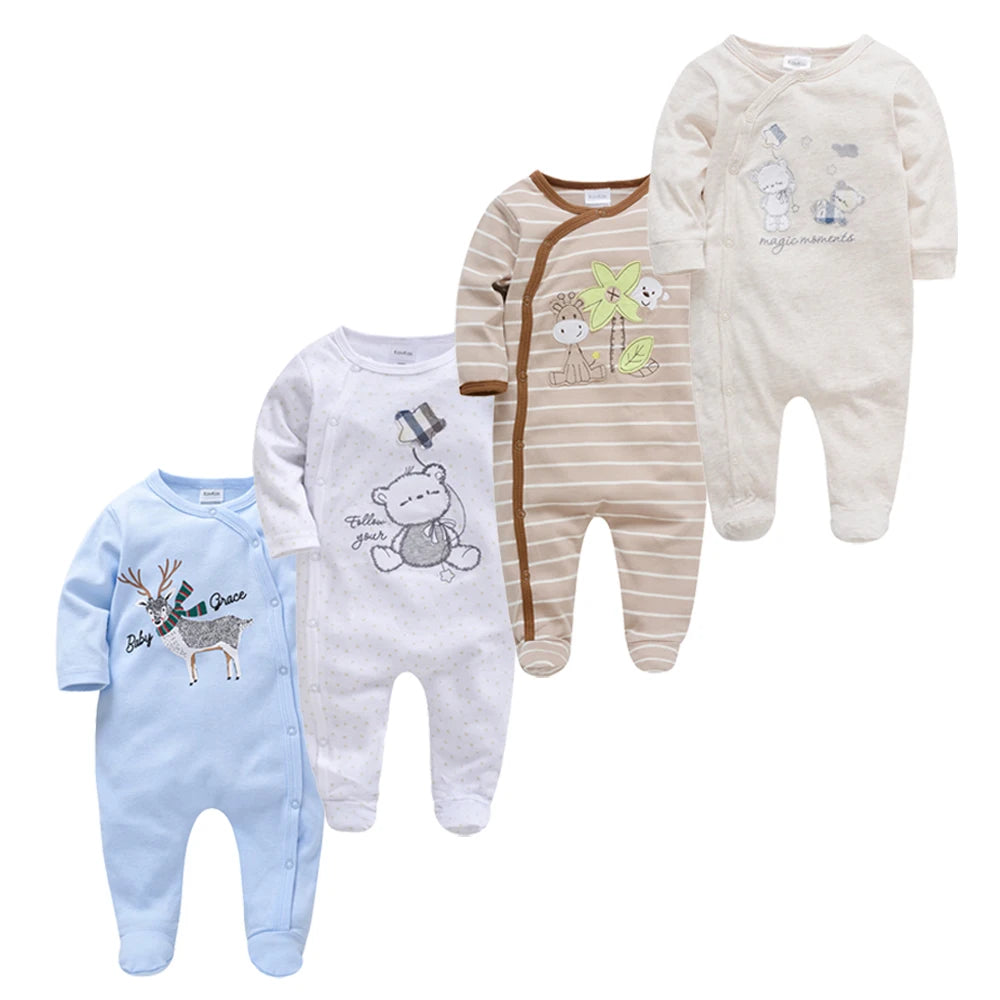 Baby Boy Rompers Newborn Cotton Long Sleeve O-neck 0-12M Onesie Clothing