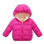 Kids' Winter Fur Hooded Jacket