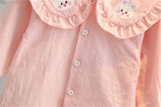 Baby Girls' Cute Top & Denim Pants Set