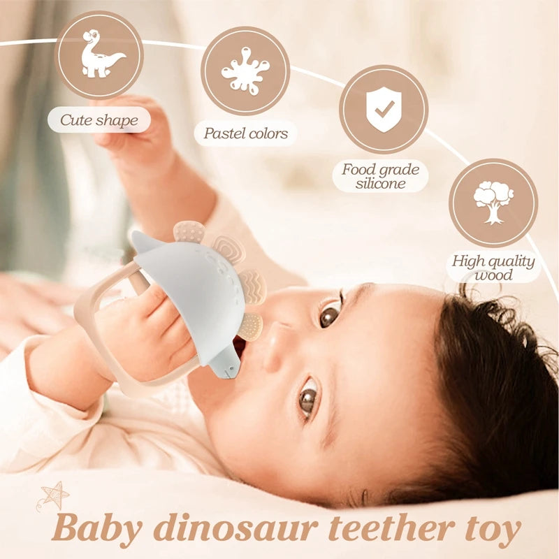 Dino Chew Silicone Teether Bracelet