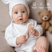 Bear Beat Silicone Teether Rattle