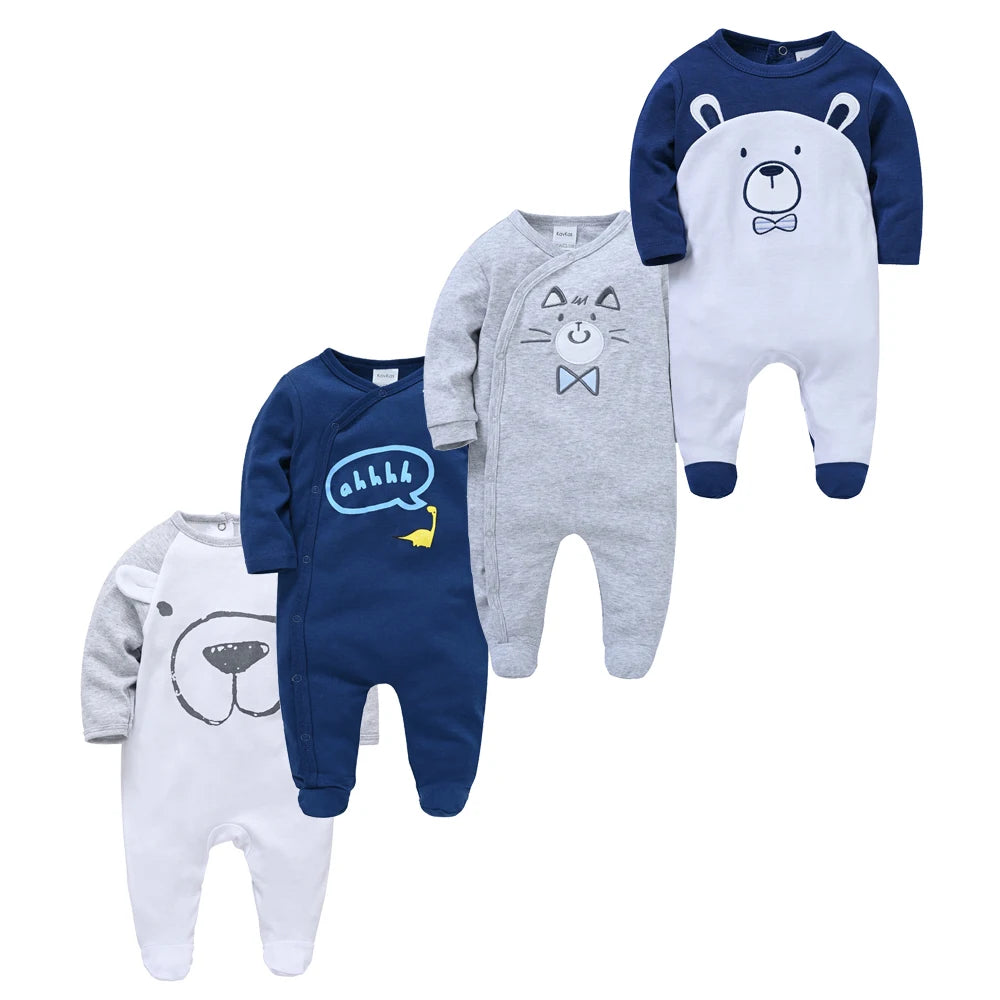 Baby Boy Rompers Newborn Cotton Long Sleeve O-neck 0-12M Onesie Clothing
