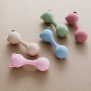Bear Beat Silicone Teether Rattle