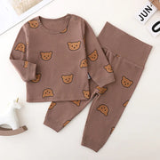 0-3Y Unisex High Waist Baby Pajama Suit