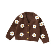 Sweet Long-Sleeve Baby Cardigan for Newborns