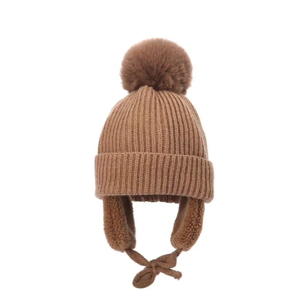Winter Baby Pompom Beanie Hat