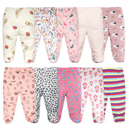 3-Pack Newborn Cotton Footed Pants