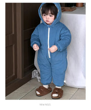 Ultra-Warm Baby Fleece Hooded Romper