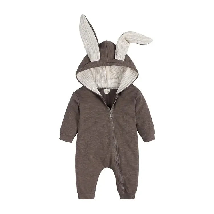 Hooded Long-Sleeve Jumpsuit