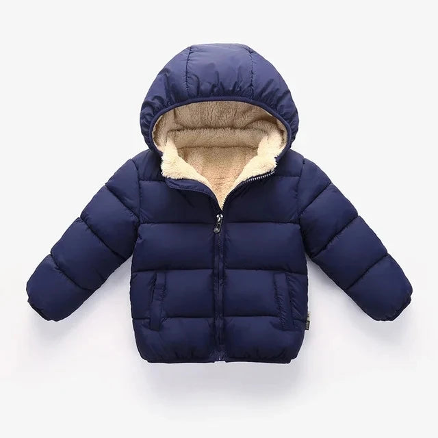 Lamb Wool & Velvet Thick Coat for Kids