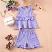 Two-Piece Sleeveless Top & Shorts