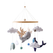 Wooden Crib Mobile Baby Bed Bell Rattle Toy