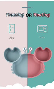 Crabby Meal Silicone Suction Plate