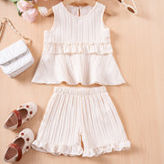 Two-Piece Sleeveless Top & Shorts