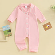Baby Boys & Girls Patchwork Romper Pajamas