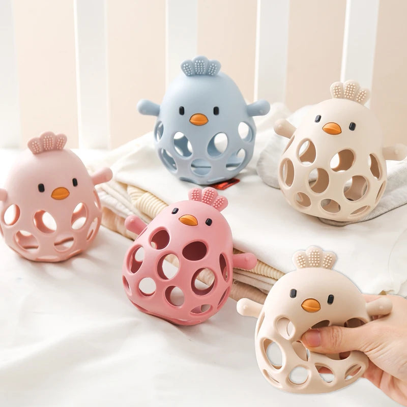 Chickie Chew Hollow Teether Rattle