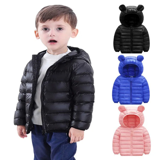 Cute Kids' Hooded Down Jacket
