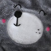 Adorable Plush Baby Hooded Romper