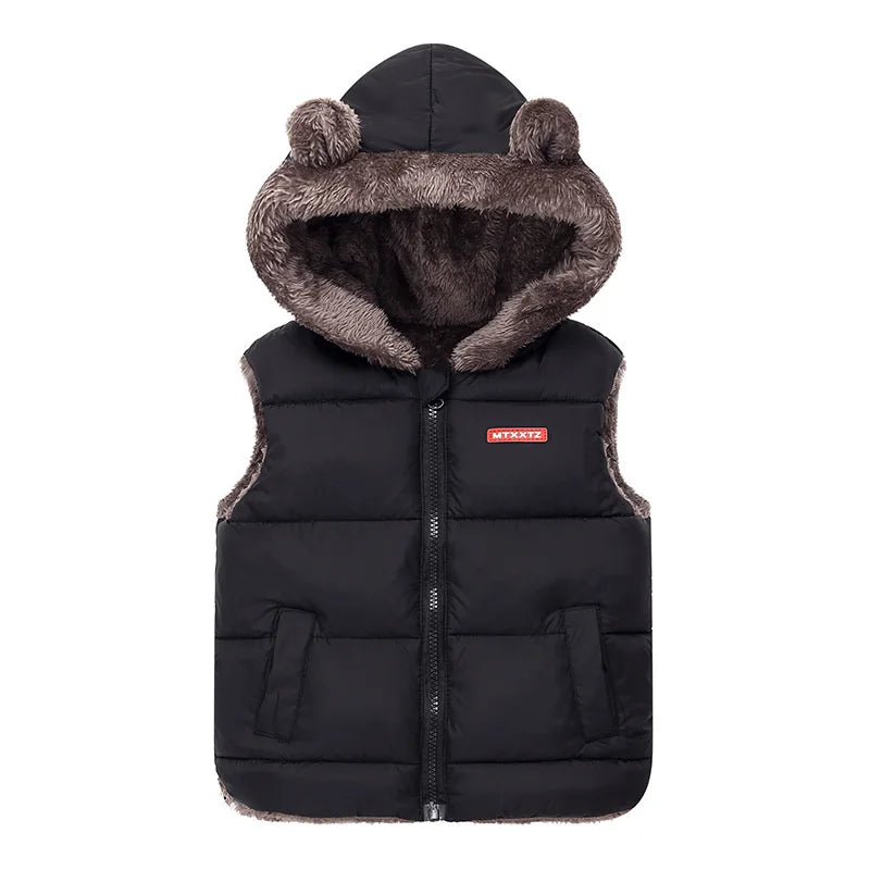 Kids' Hooded Down Vest