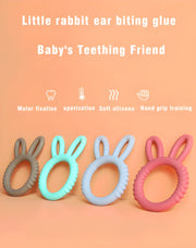 Happy Bunny Silicone Teether