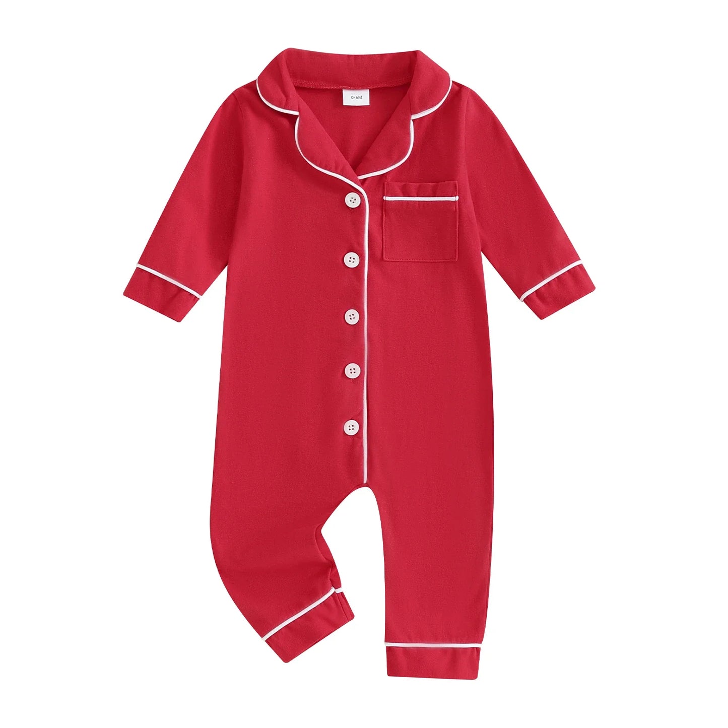 Baby Boys & Girls Patchwork Romper Pajamas