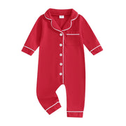 Baby Boys & Girls Patchwork Romper Pajamas