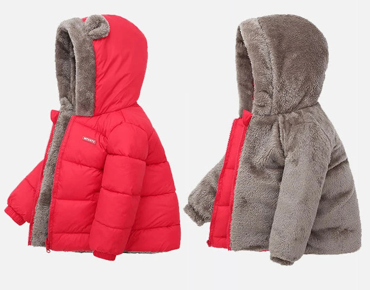 Lamb Wool & Velvet Thick Coat for Kids