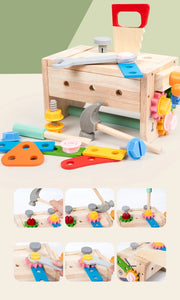 Wooden Tool Set For Kids Toys Montessori Toys Workbench Construction Toys Educational Toys For Christmas Birthday Gifts For Boys