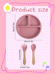 Lil Dine 3pc Silicone Feeding Set